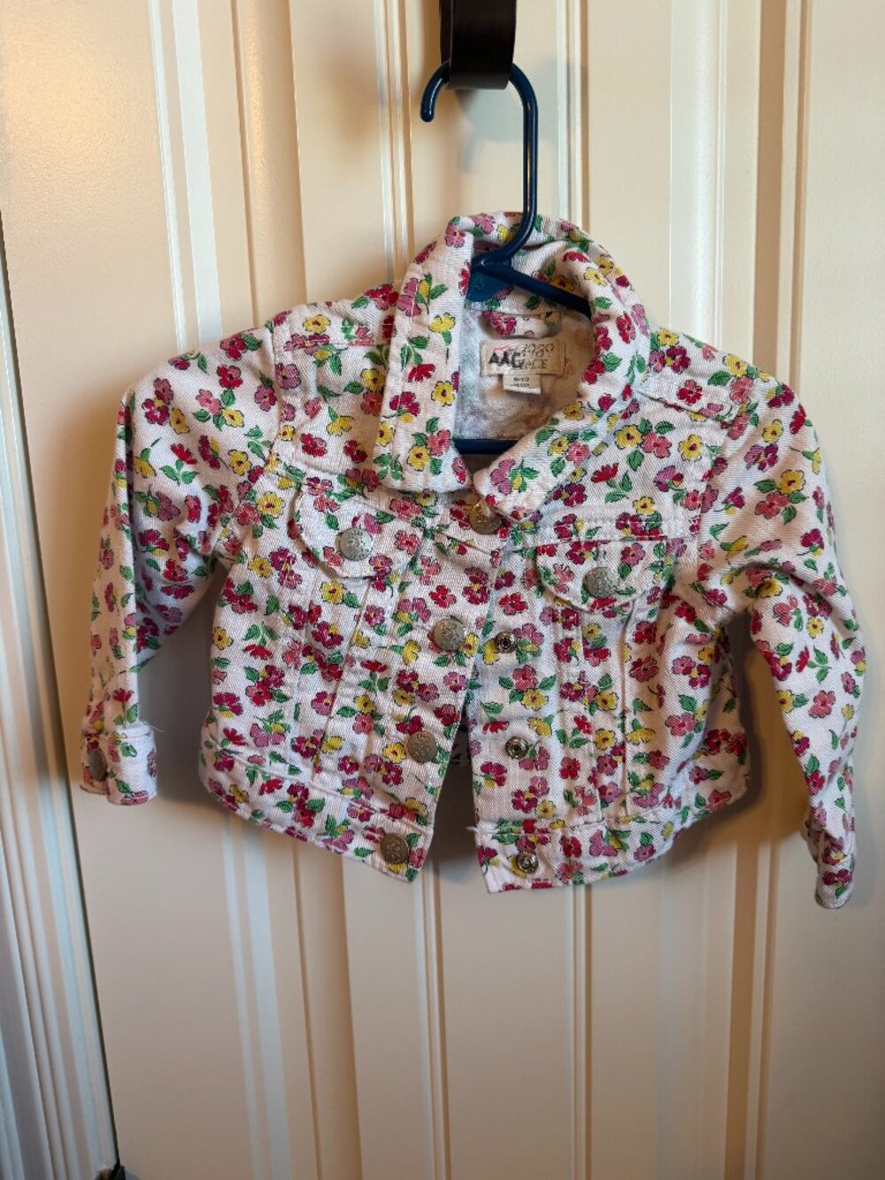 Est 1989 Place, Floral Denim Jacket